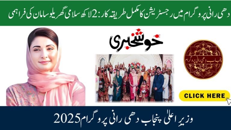 Punjab Dhee Rani Program 2025:How To Apply