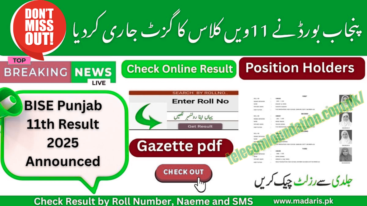 All Punjab Boards 11th Class Gazette
