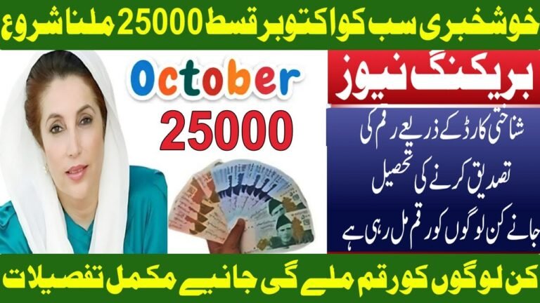 Big News! Ehsaas Program 25000 CNIC Check 2025 – Eligibility, Payments & Latest Updates